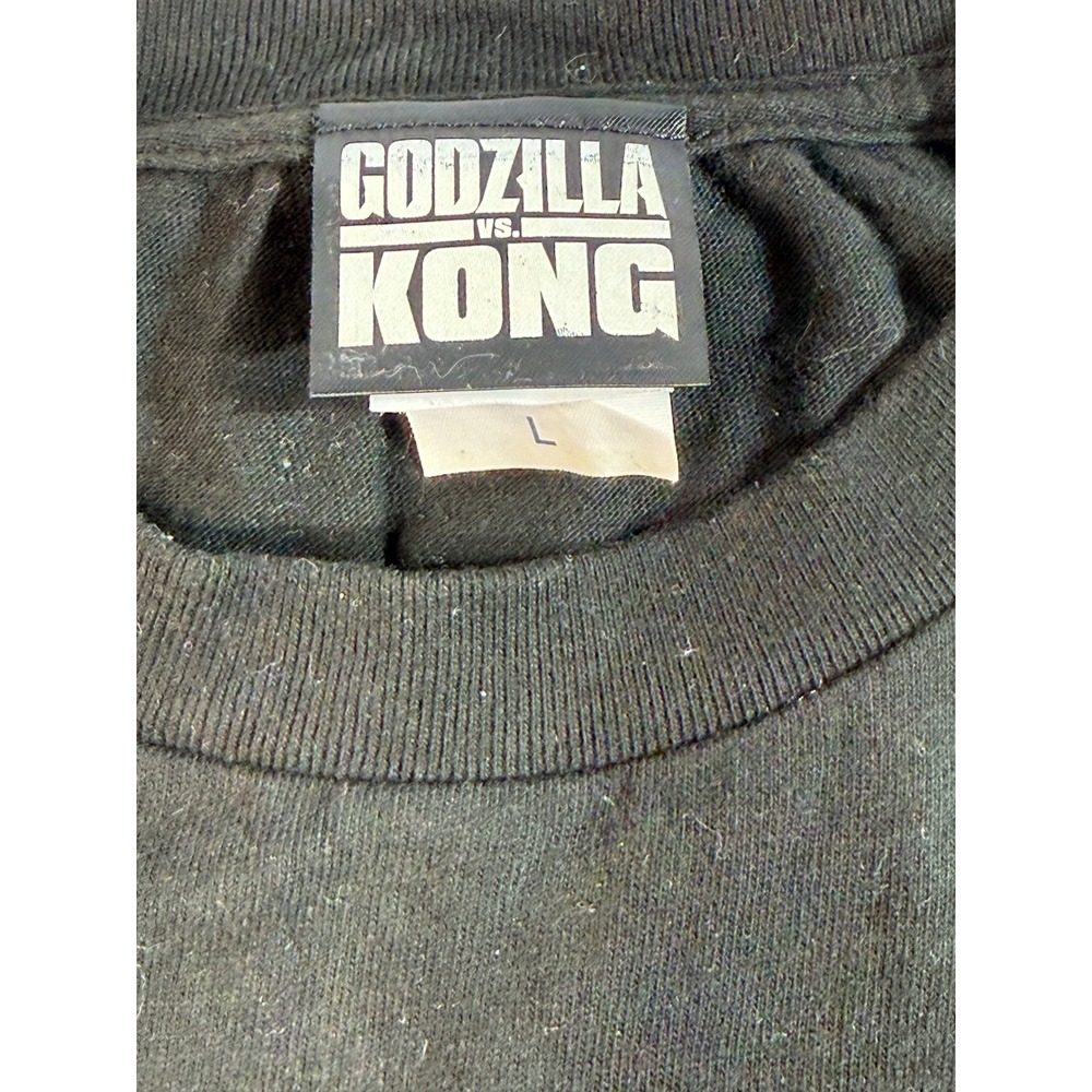 Godzilla vs Kong Ultimate Showdown Graphic T-Shirt Black Large Movie Tee - Picture 2 of 4